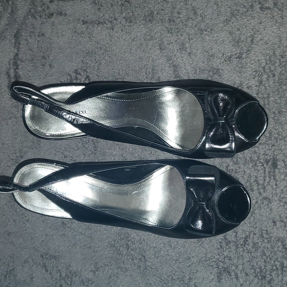 STYLE & CO PEEP TOE SLING BACKS